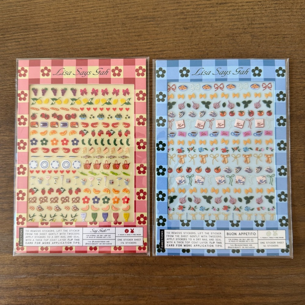 Lisa Says Gah Nail Stickers Set